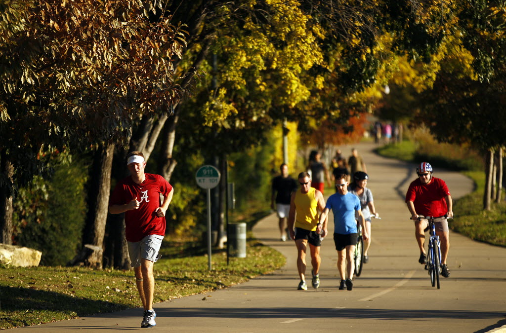 Image result for Bust a sweat on the katy trail in dallas