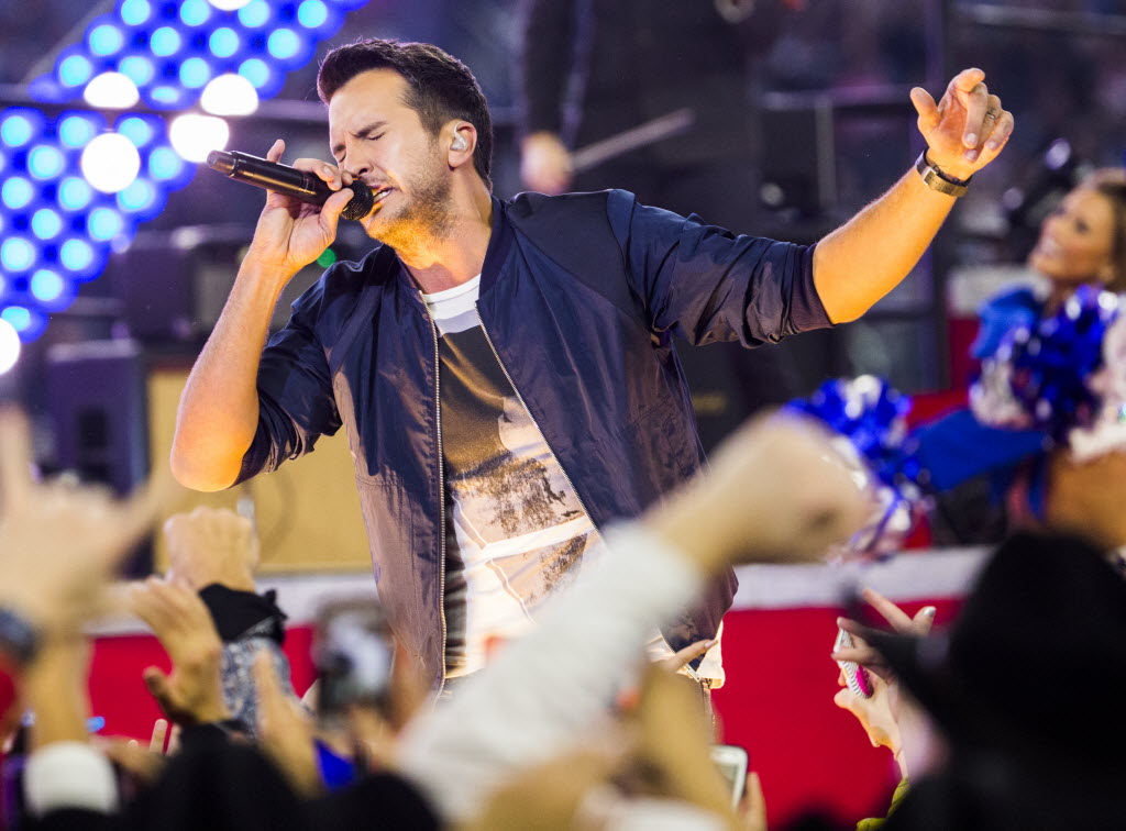 Luke Bryan - Playing the halftime show at the Dallas Cowboys game