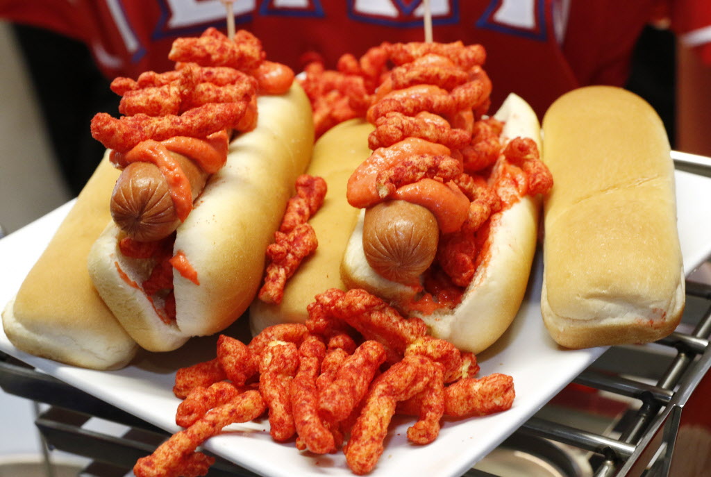 Check out the ballpark food menu for the Texas Rangers